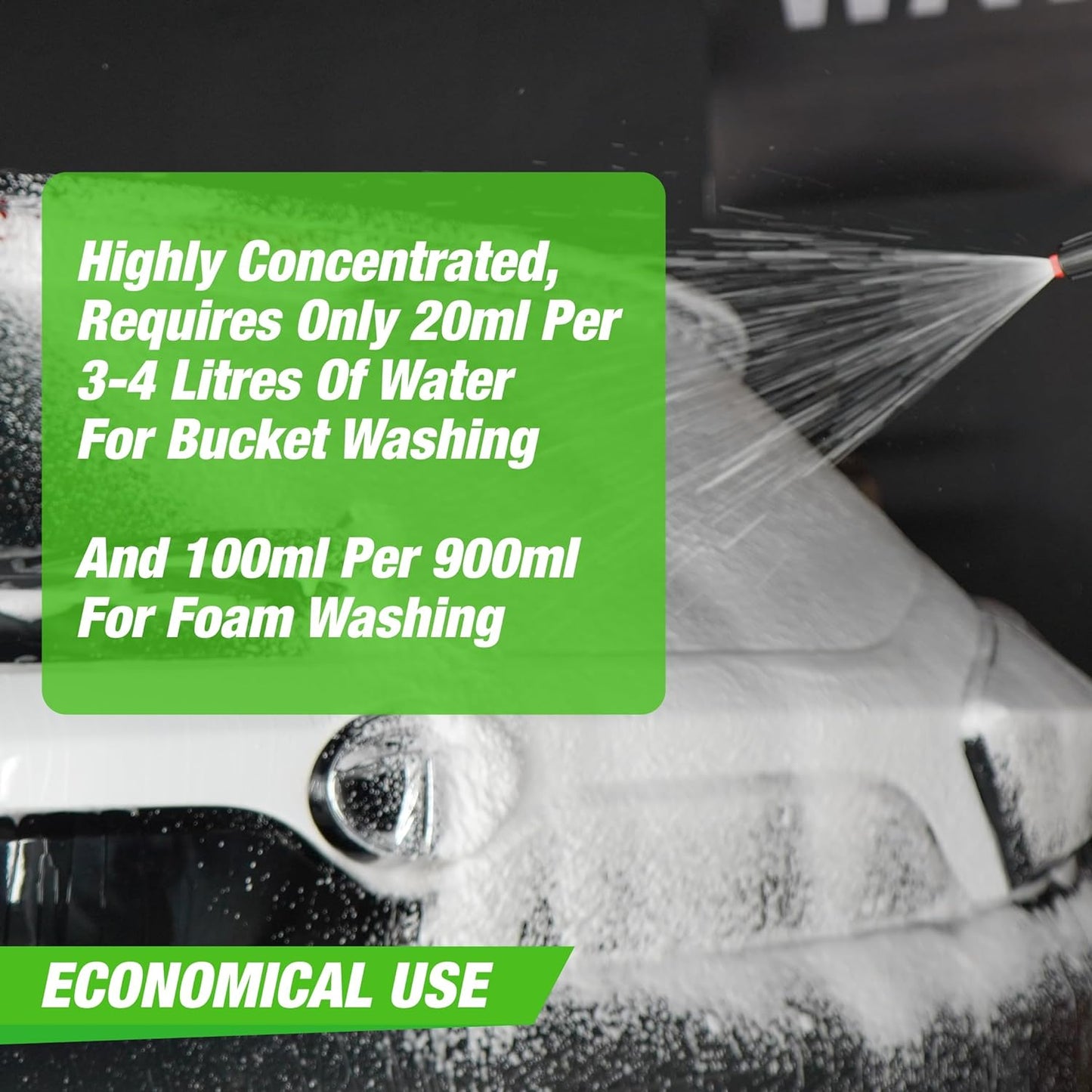 Wash and Wax Car Shampoo 200ml pack of 3 Gives Wet Look Shine,Buttery Smooth Feel, pH Neutral - Leaves no Water Spots