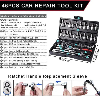 46 in 1 Multi Purpose Hardware Socket Tool Kit