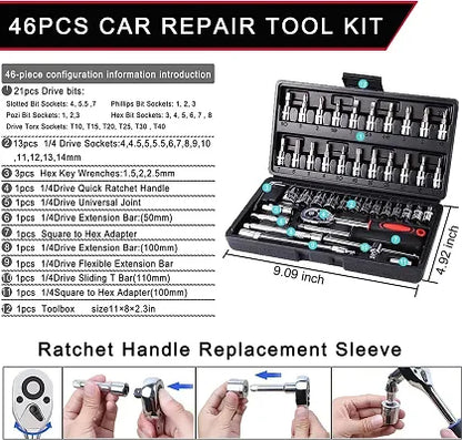 46 in 1 Multi Purpose Hardware Socket Tool Kit