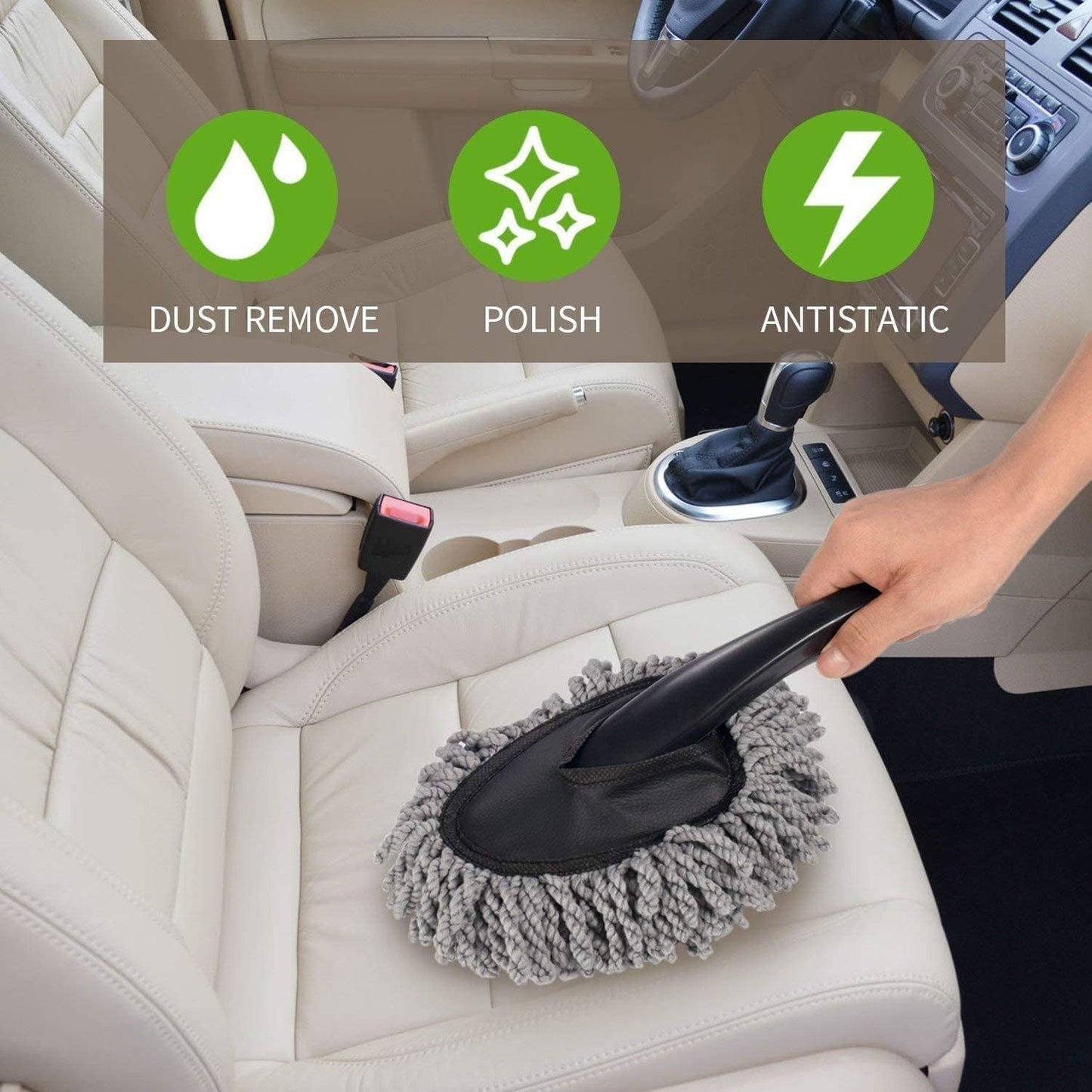 2Pcs Soft Microfiber Duster