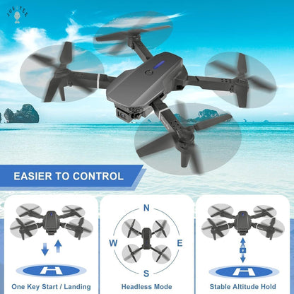 Drone with 4k Camera Foldable 1080P HD Drone with FPV Live Video