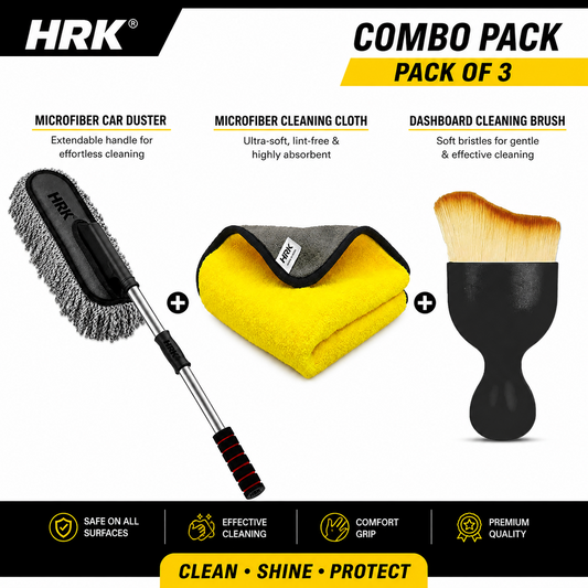 Car Cleaning Kit – 3-in-1 Combo Pack (Pack of 3)
