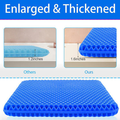 Gel Seat Cushion, Breathable Gel Cushion Chair Pads with Non-Slip Cover