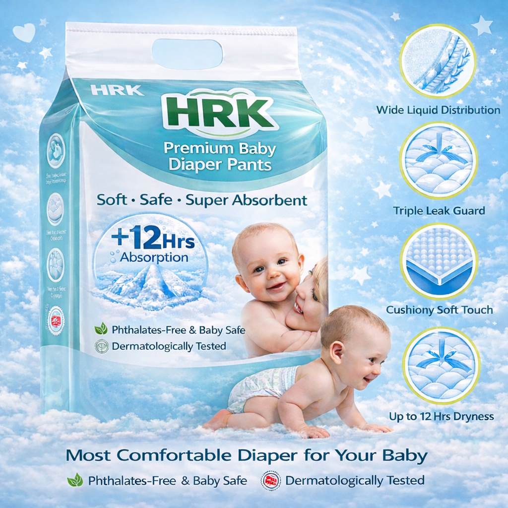 Baby Diaper Pants (24 Count) | 12 Hrs Absorption
