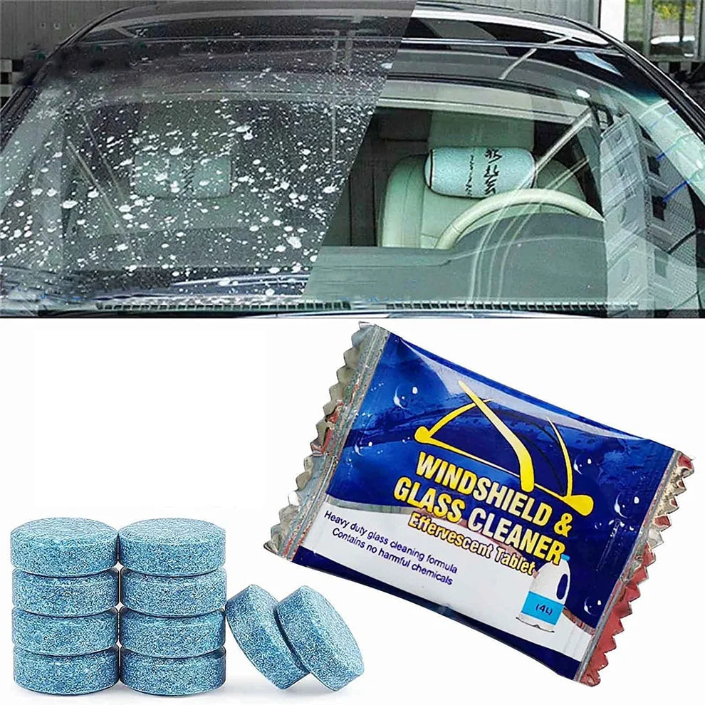 8-Piece Car Cleaning Kit – Duster, Cleaning Brushes, Cloth, Polish & Glass Tablets