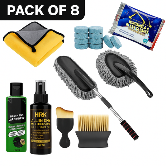 Pack of 8  Microfiber Car Duster Car Cleaning Kit